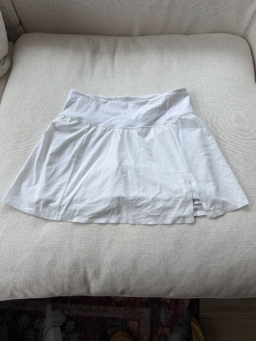 Ariztia White Athletic Mini Skort